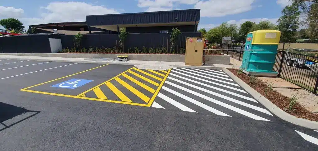 Reece, owner and head line marker at Apex Line Marking QLD